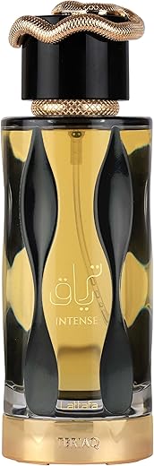 Lattafa Teriaq Intense for Unisex Eau de Parfum Spray, 3.4 Ounce / 100 ml